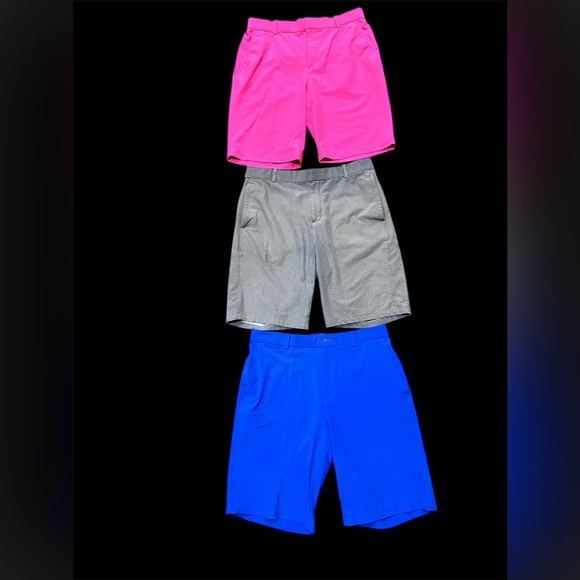 NIKE GOLF TOUR ⛳️ Men’s Shorts Bundle (Pink, Grey & Blue), All Size 32, ECU - Picture 1 of 9
